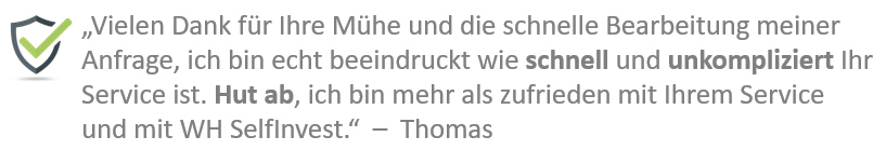 Kunde WH SelfInvest.